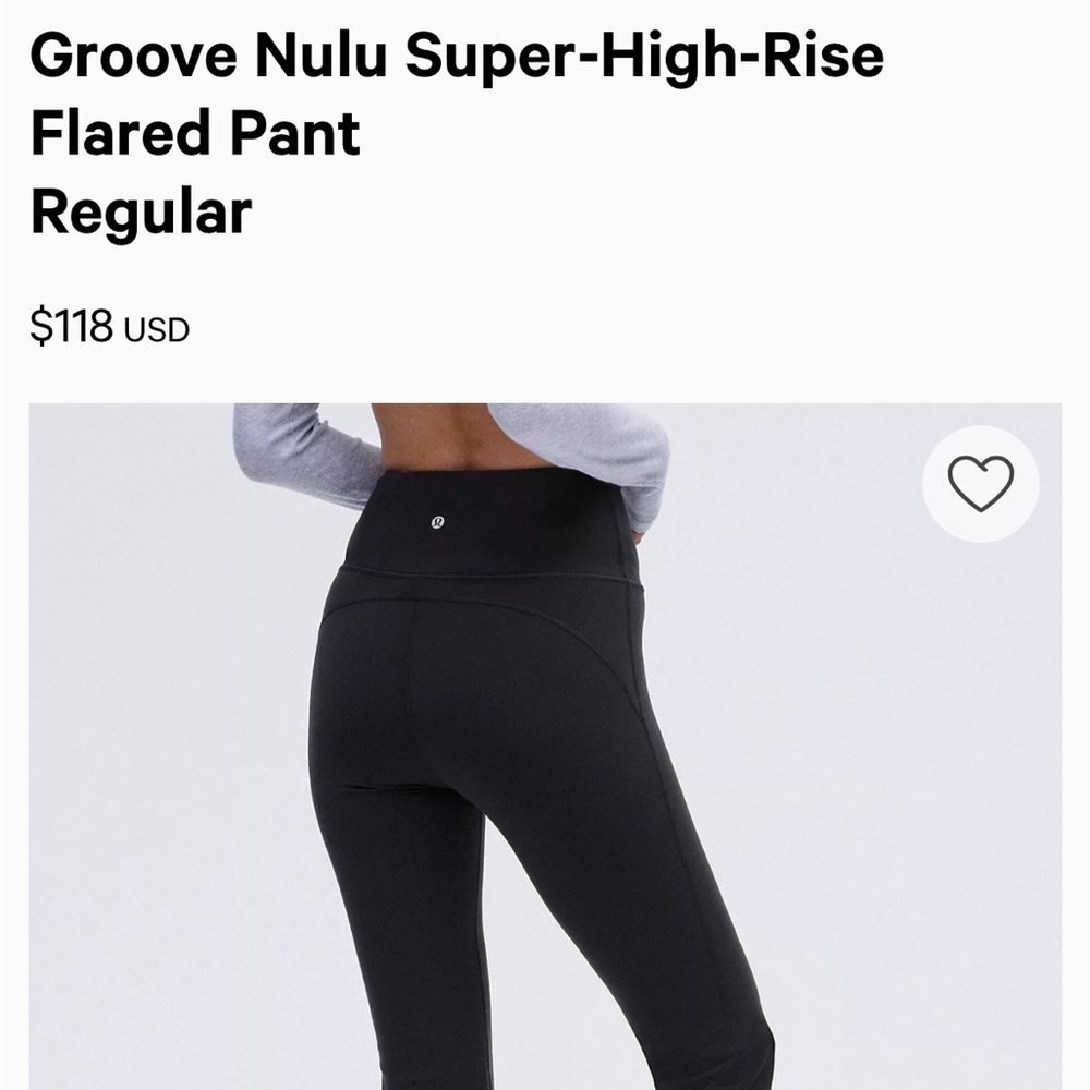 Lululemon Groove Nulu High Rise Flared Pant
